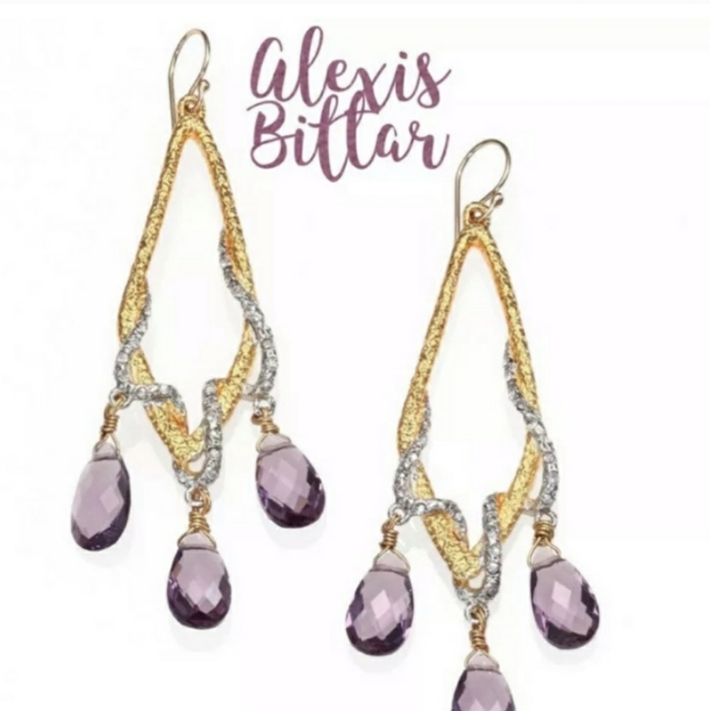 Alexis Bittar- yet another stunning unique two toned amethyst.